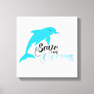 Impressão Em Tela Salve nossos oceanos