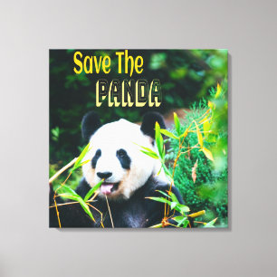 Impressão Em Tela Salve O Panda