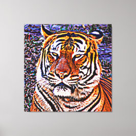Impressão Em Tela Salve Os Tigres