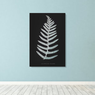 Impressão Em Tela Samambaia - Polypodyum Vulgare - efeito de Raio-X