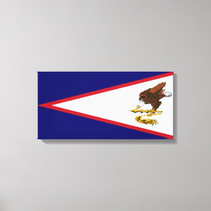 Impressão Em Tela Samoa americana Flag
