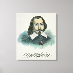 Impressão Em Tela Samuel de Champlain