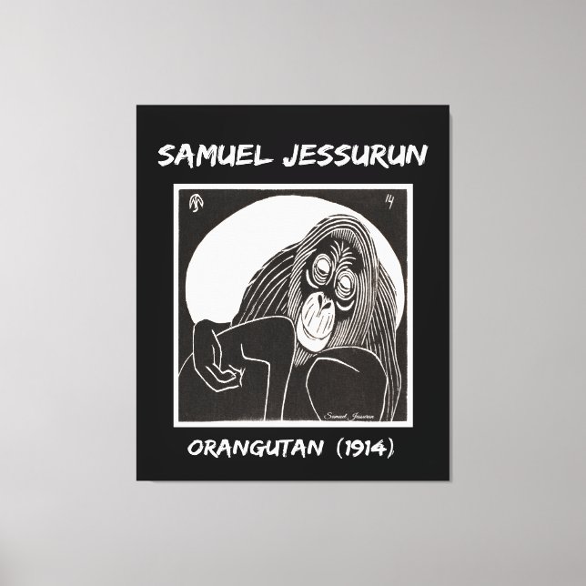 Impressão Em Tela Samuel Jessurun Orangutan (1914) (Frente)