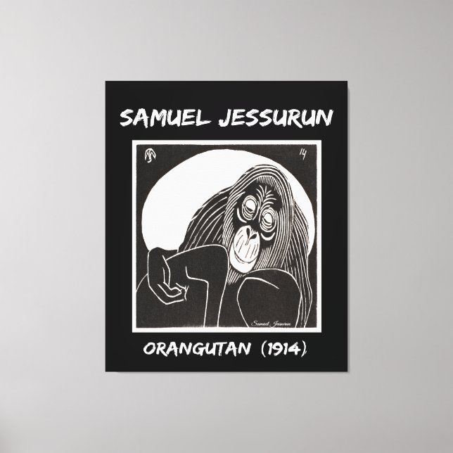 Impressão Em Tela Samuel Jessurun Orangutan (1914) (Frente)
