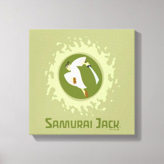 Impressão Em Tela Samurai Jack Leaping Graphic