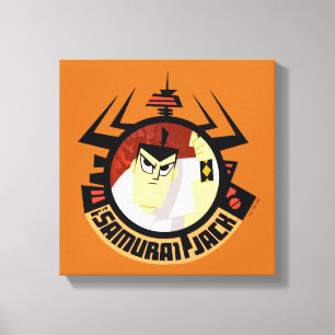 Impressão Em Tela Samurai Jack No Quadro Futurístico De Aku