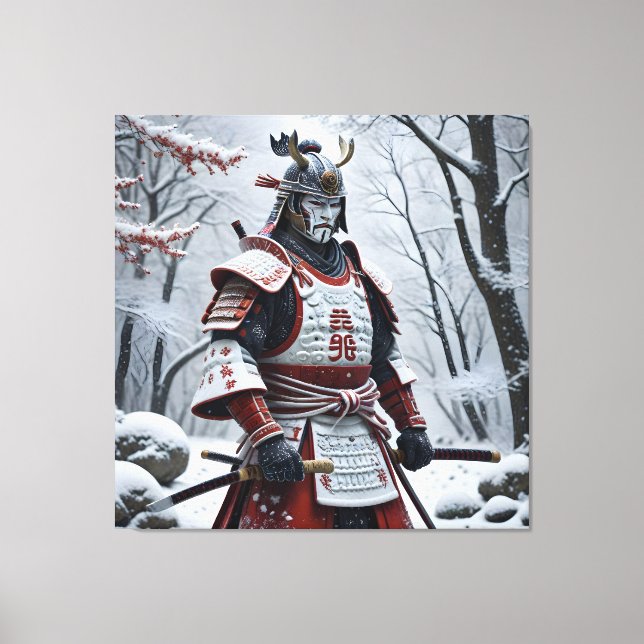 impressão em tela Samurai Japonês (Frente)