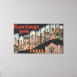 Impressão Em Tela San Antonio, Texas - grandes cenas da letra