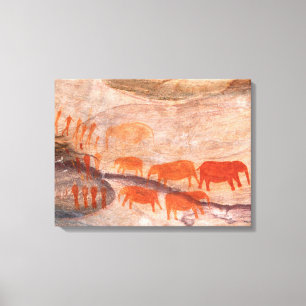 Impressão Em Tela San, Arte Rupestre Bushman, Cederberg Wilderness