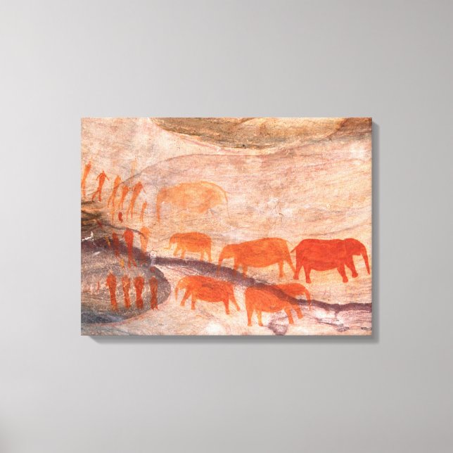 Impressão Em Tela San, Bushman Rock Art, Cederberg Wilderness (Frente)