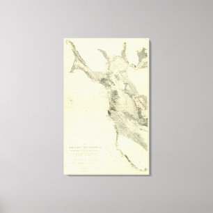 Impressão Em Tela San Francisco Bay que mostra a falha de San