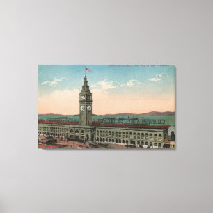 Impressão Em Tela San Francisco, construção terminal de balsa de