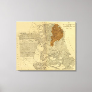 Impressão Em Tela San Francisco queimou a área, 1906