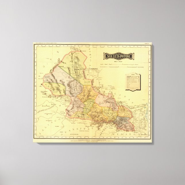 Impressão Em Tela San Luis Potosi (Frente)