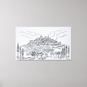 Impressão Em Tela Sancerre Vineyards Loire Valley, França