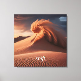 Impressão Em Tela Sandstorm do Deserto Personalizado / Tempestade de