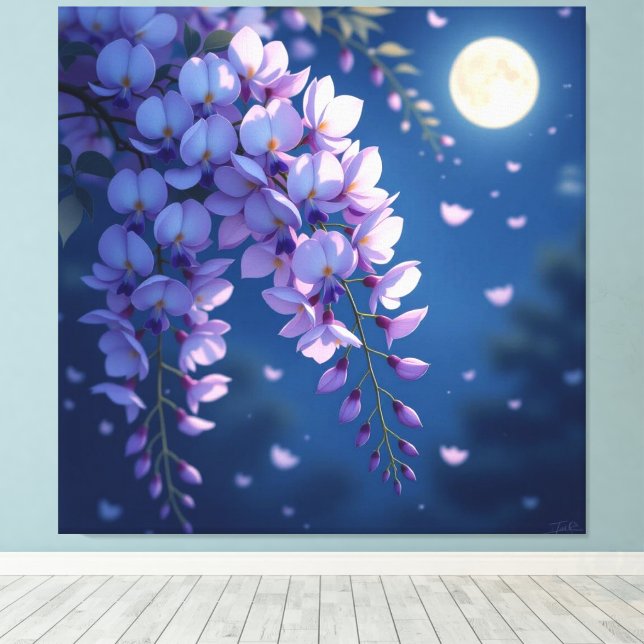 Impressão Em Tela „Sanftes Blütenlicht – Magischer Frühlingsmoment“ (Insitu(piso de madeira))