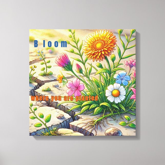 Impressão Em Tela Sangue Onde Você Está Plantado (Frente)