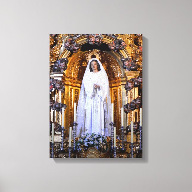 Impressão Em Tela Santa Mãe Maria (Frente)