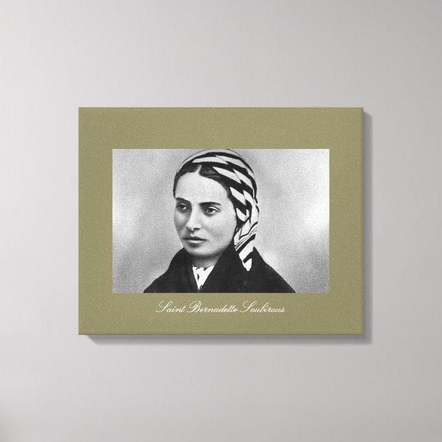 Impressão Em Tela Santo Bernadette Soubirous (Frente)