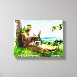 Impressão Em Tela Santo Francis e o sermão prega aos pássaros