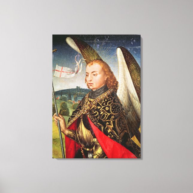 Impressão Em Tela Santo Michael o Arcanjo, 1460-66 (Frente)