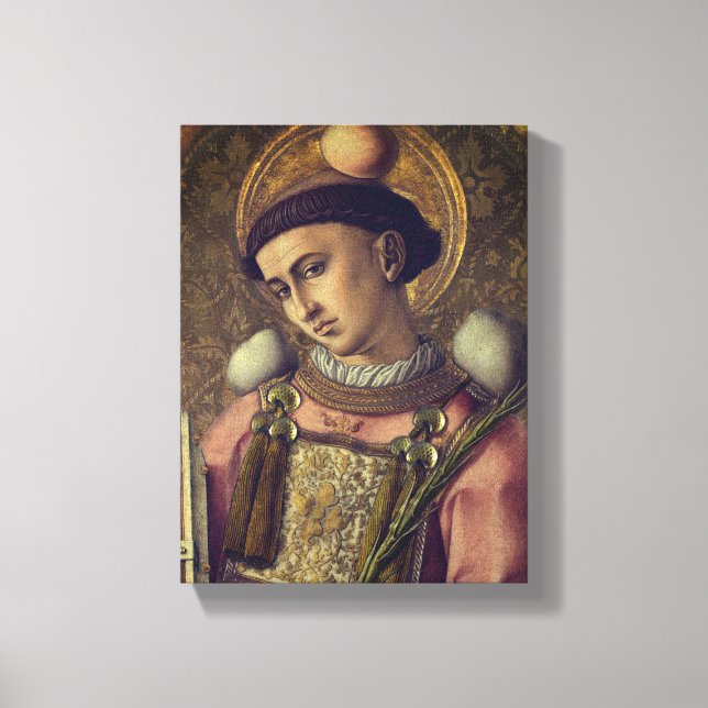 Impressão Em Tela Santo Stephen (por Carlo Crivelli, 1476) (Frente)