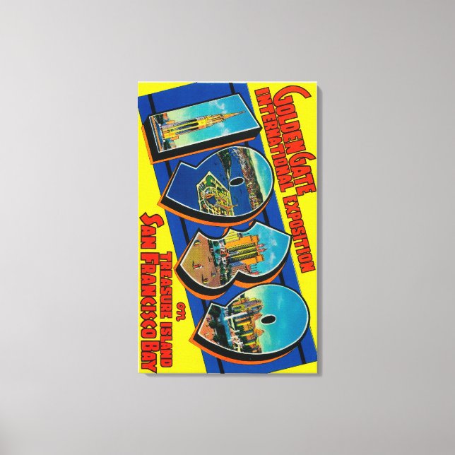 Impressão Em Tela São Francisco, CA - Porta Ouro Internat (Frente)