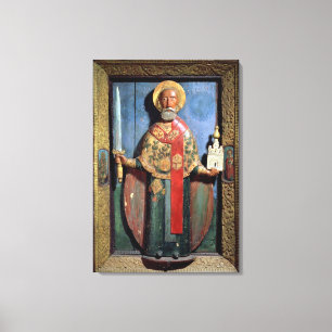 Impressão Em Tela São Nicolau de Mozhaisk, escola de Yaroslavl