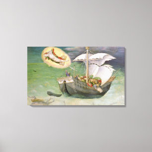 Impressão Em Tela São Nicolau salvar um navio do naufrágio