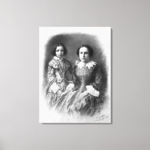 Impressão Em Tela Sarah Bernhardt e sua mãe?