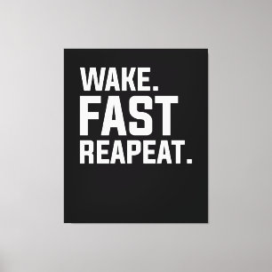 Impressão Em Tela Sarcástico Gráfico de Repetição Rápida do Acordar 