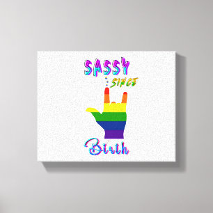 Impressão Em Tela Sassy Desde o Nascimento