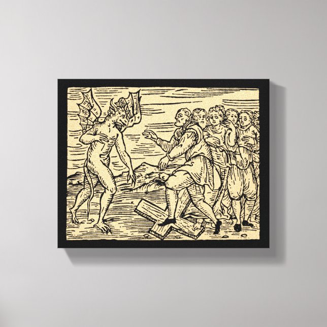 Impressão Em Tela Satãs Rejeitam Cristianismo 8x10 (Frente)