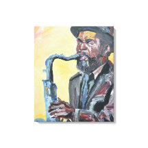 Saxofonista de Jazz Neo-Expressionista
