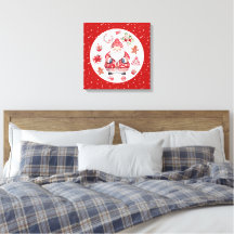 Scandinávia Santa Claus Red