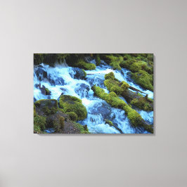 Impressão Em Tela Scenic Forest Waterfall Landscape