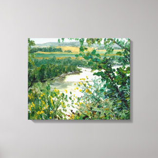 Impressão Em Tela Scenic Mississippi River View from the Bluff