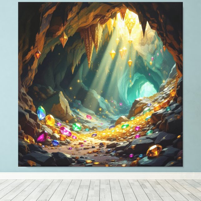 Impressão Em Tela Schatzhöhle im Licht (Insitu(piso de madeira))