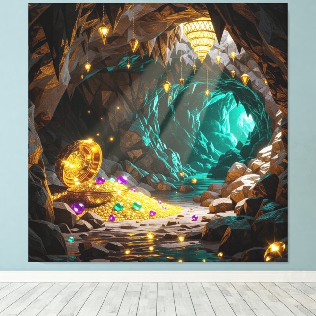 Impressão Em Tela Schatzhöhle im Licht (Insitu(piso de madeira))