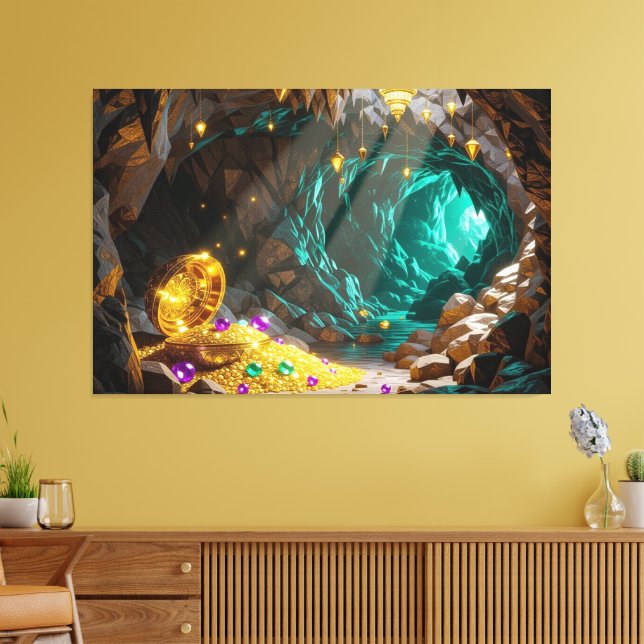 Impressão Em Tela Schatzhöhle im Licht (Insitu(Sala de estar))