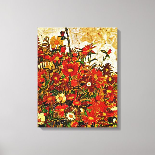 Impressão Em Tela Schiele - Campo das Flores, belas artes (Frente)