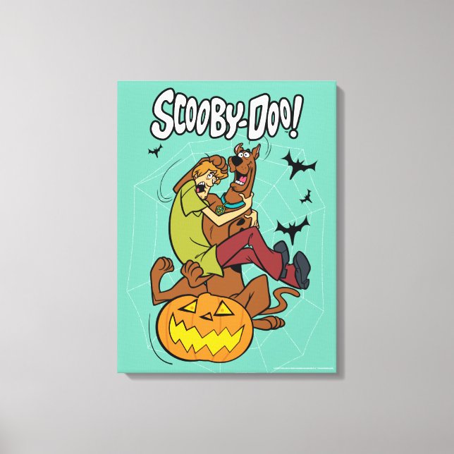 Impressão Em Tela Scooby-Doo e Shaggy Halloween (Frente)