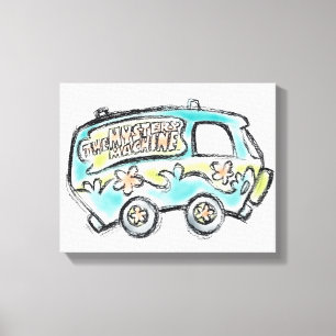 Impressão Em Tela Scooby-Doo   Esboço da Máquina Misteriosa