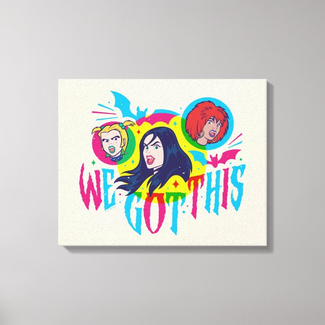 Impressão Em Tela Scooby-Doo | Raparigas Hex Temos Isto (Frente)