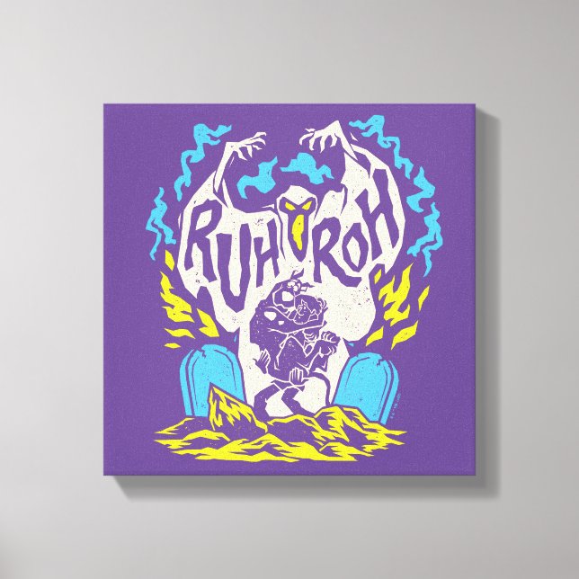 Impressão Em Tela Scooby-Doo | Ruh Roh Scooby & Shaggy (Frente)