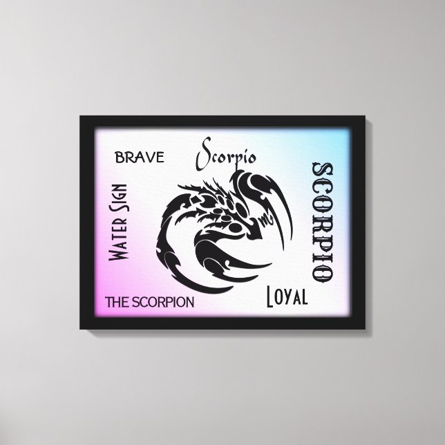 Impressão Em Tela Scorpio Zodiac Símbolo (Frente)