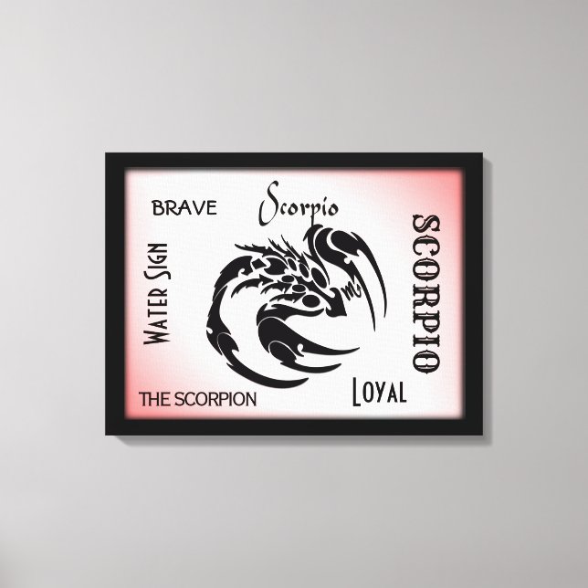 Impressão Em Tela Scorpio Zodiac Símbolo (Frente)