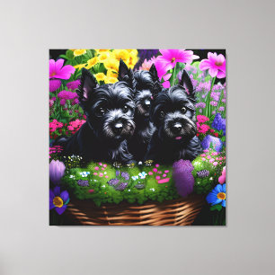 Impressão Em Tela Scottie Terrier Cujo Cachorro Mata Cachorro 6