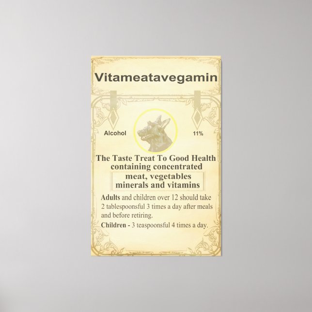 Impressão Em Tela Scottie Vitameatavegamin (Frente)